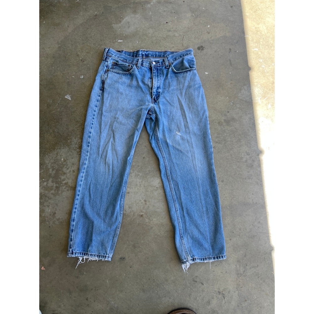 Levi's 550 Relaxed Fit Tapered Leg Jeans Light Wash Blue Men's  36x30